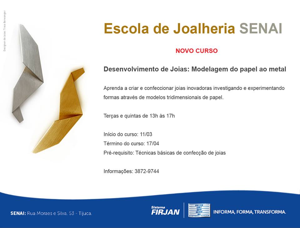 escola de joalheria senai